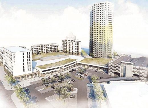 Neubau eines Einkaufszentrum in Langen