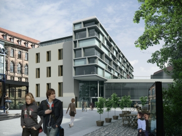 Luitpoldhaus für die Stadtbibliothek - Neubau und Sanierung